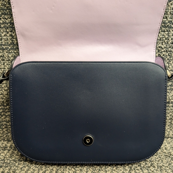 Kate Spade Zibbi Nightcap Owl Crossbody Purse Blue Black - Picture 10 of 14